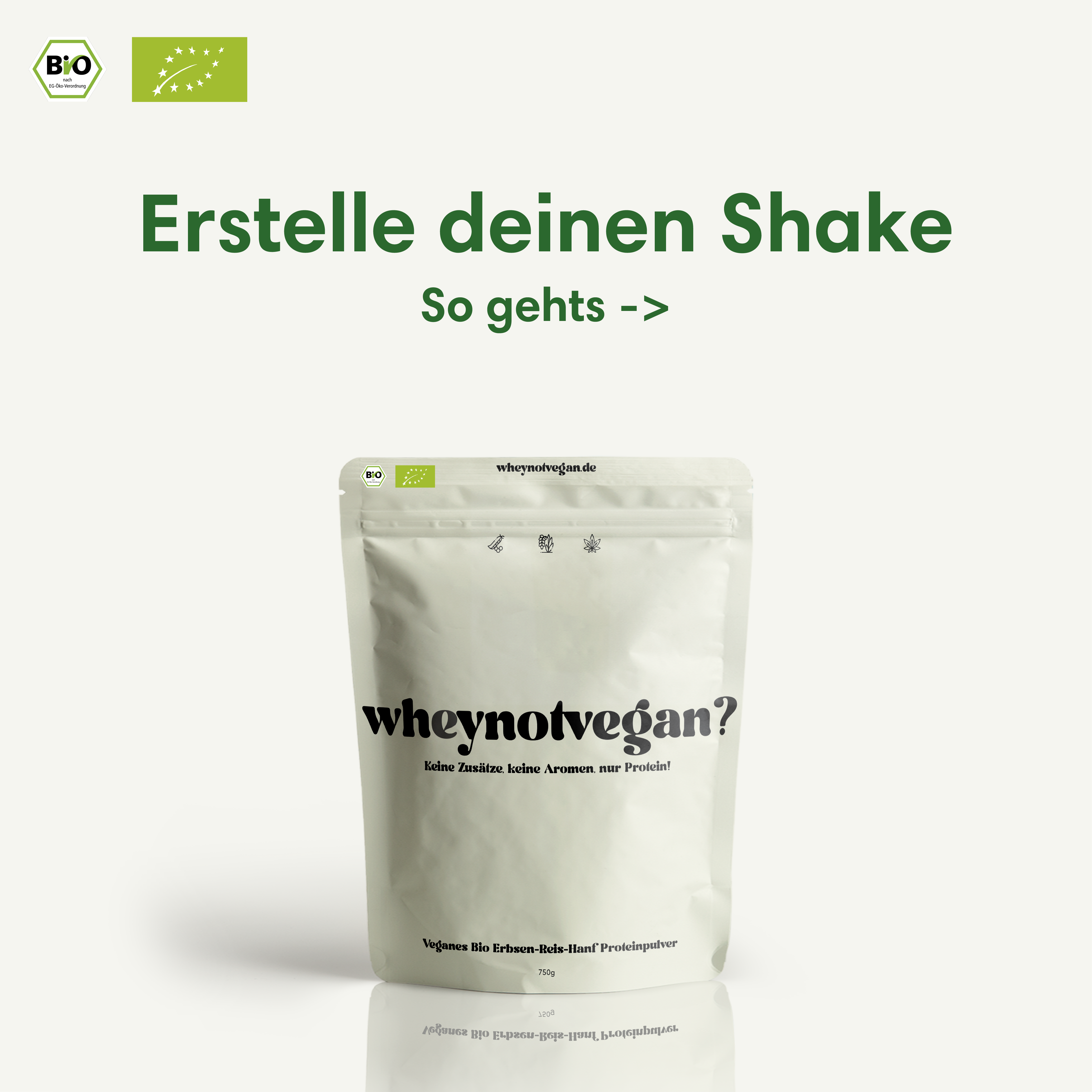 Veganes Bio-Proteinpulver - 750g